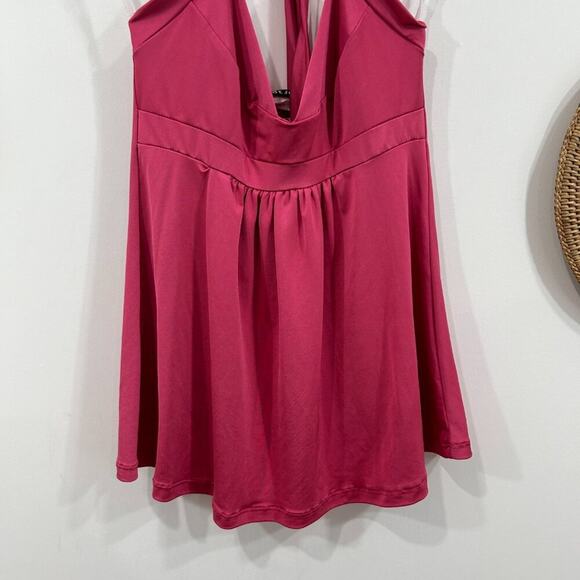 Vintage Y2K 2000s Wet Seal Pink Halter Tank Top Small - Picture 4 of 7